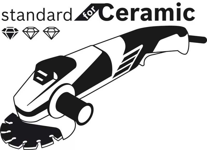 Disque à tronçonner diamanté Standard for ceramic BOSCH